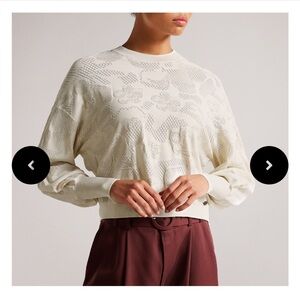 TED BAKER
Aziylea Magnolia Jacquard Sweater